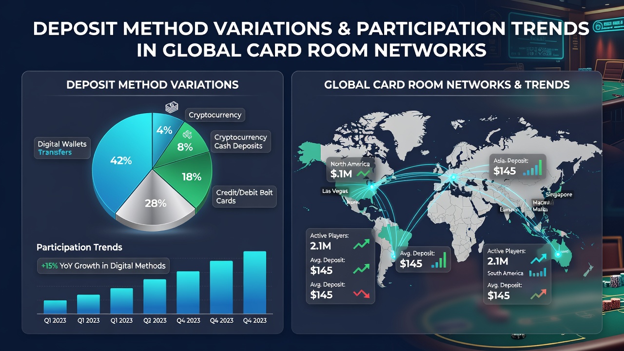 Participation trends chart showing regional card room activity