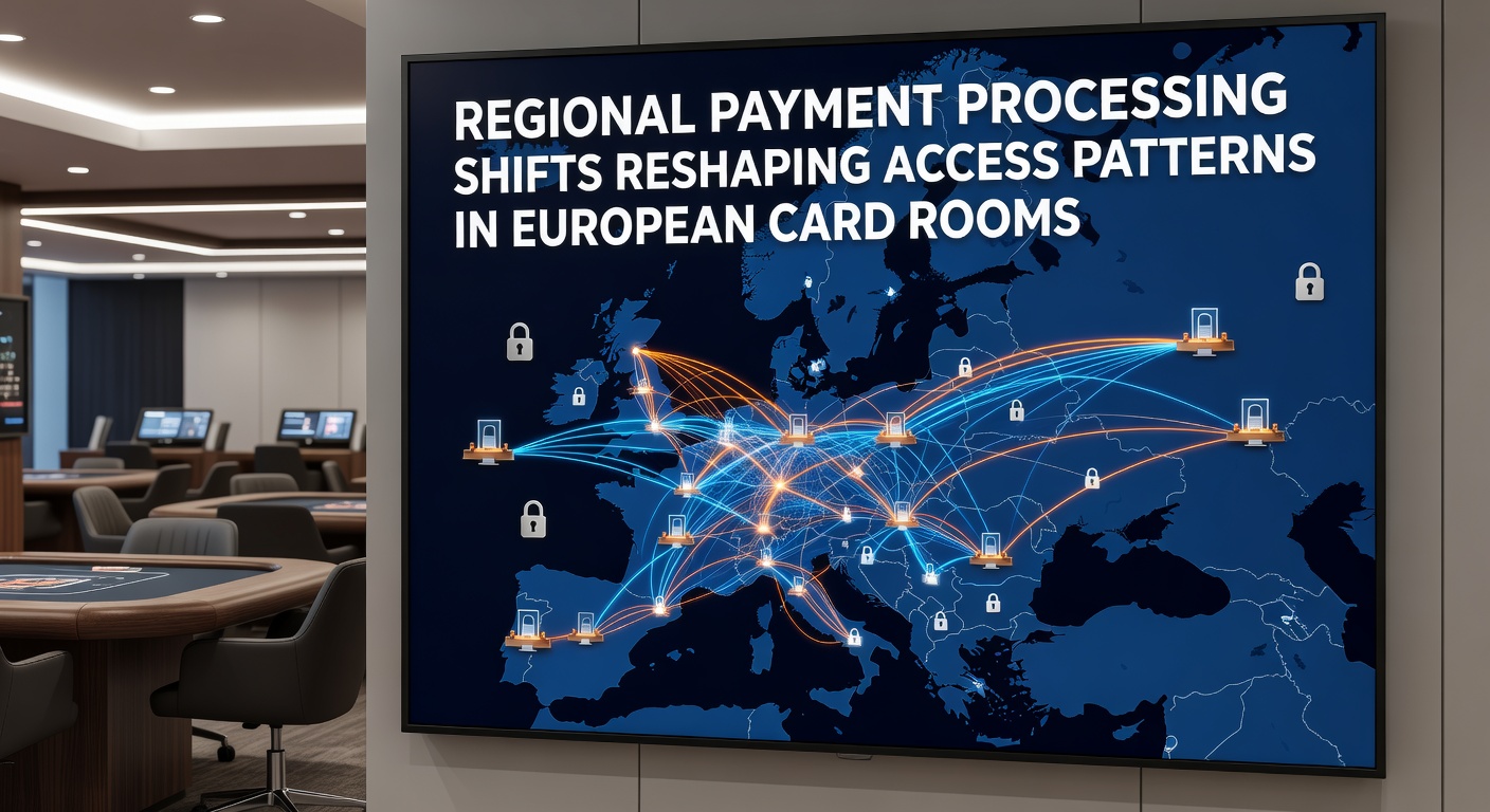 European card room payment terminal interface showing regional transaction options